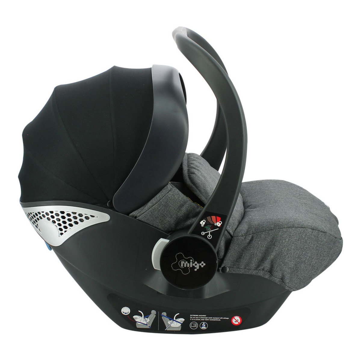 MIGO Siège auto OVO 40-80 cm R129 i-Size gris