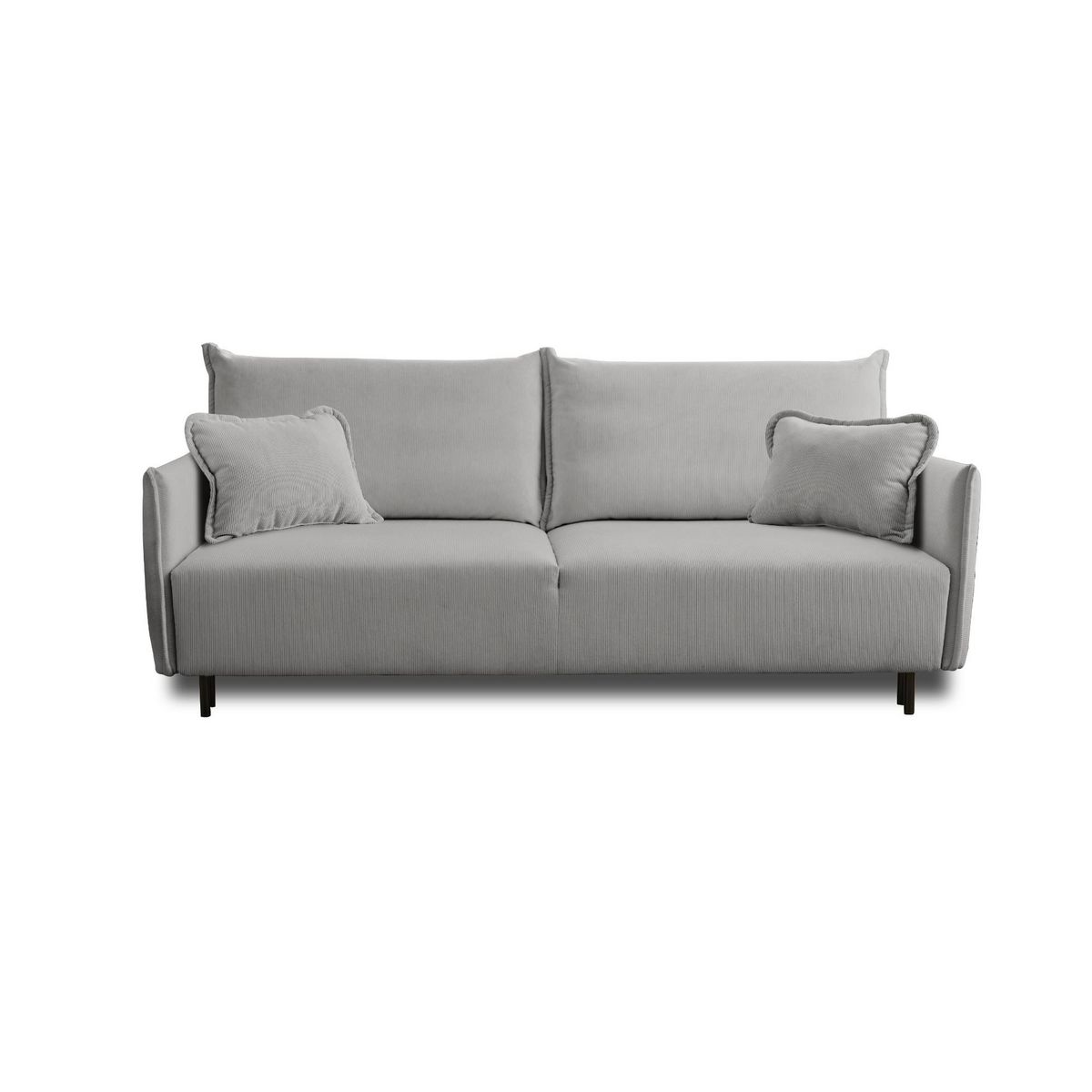 LISA DESIGN Valentina - canapé 3 places convertible - avec coffre - en velours côtelé - style contemporain