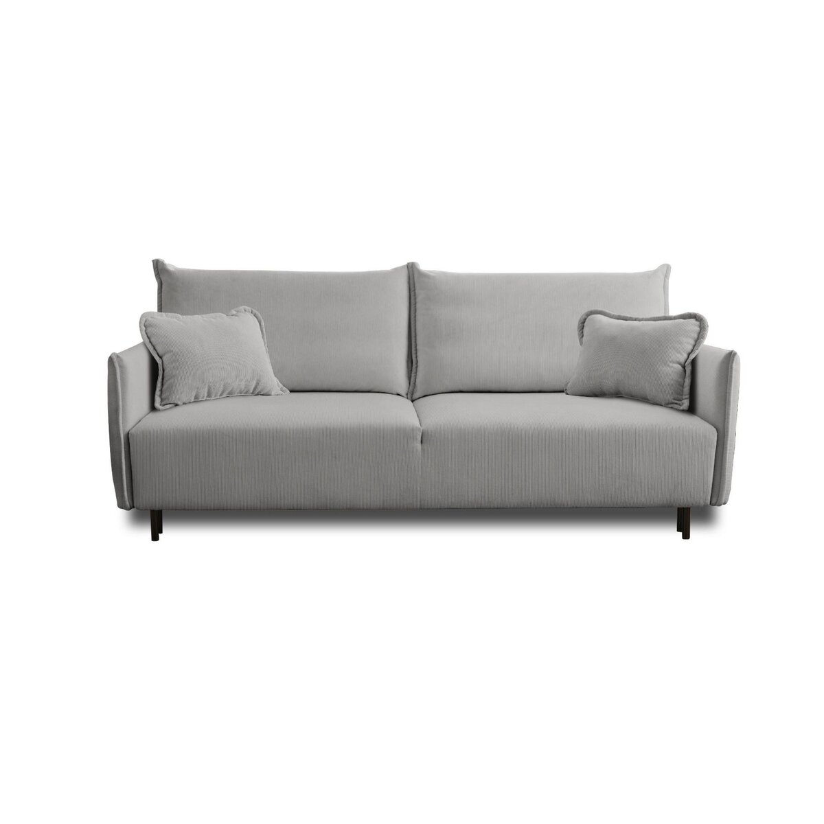 LISA DESIGN Valentina - canapé 3 places convertible - avec coffre - en velours côtelé - style contemporain