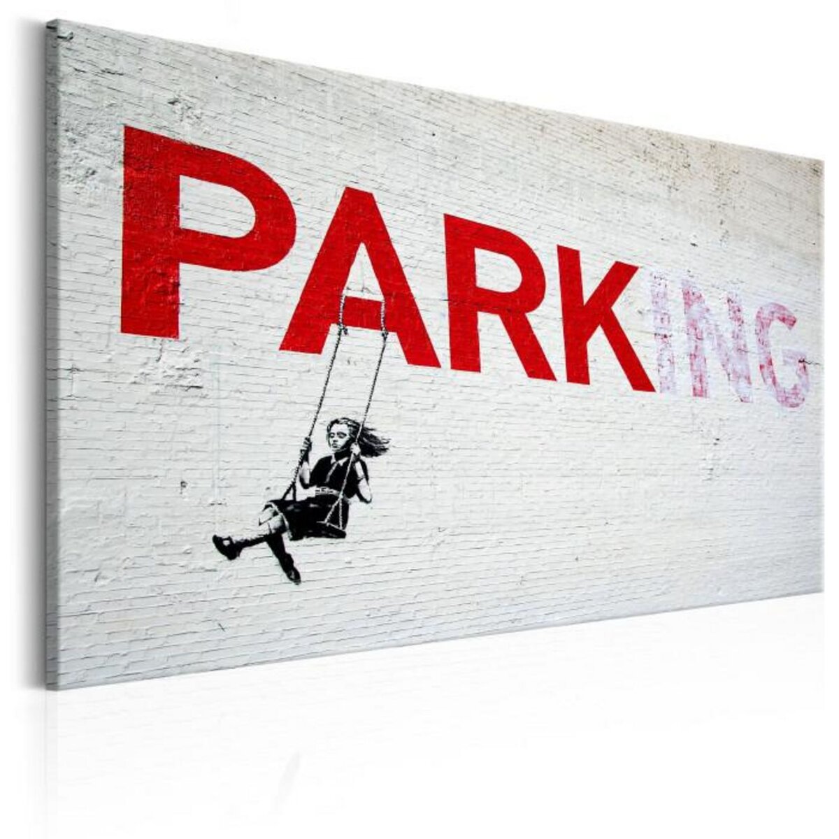 Paris Prix Tableau Imprimé  Parking Girl Swing - Banksy