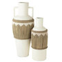 Voir la diapositive 2 : Paris Prix Vase Bouteille Déco  Herbes  75cm Blanc