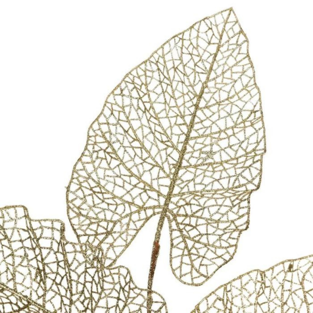 ATMOSPHERA Branche de 5 Feuilles Déco  Grand Hôtel  84cm Or