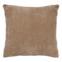 Voir la diapositive 1 : ATMOSPHERA Coussin en Flanelle Uni  Ollis  38x38cm Beige Lin