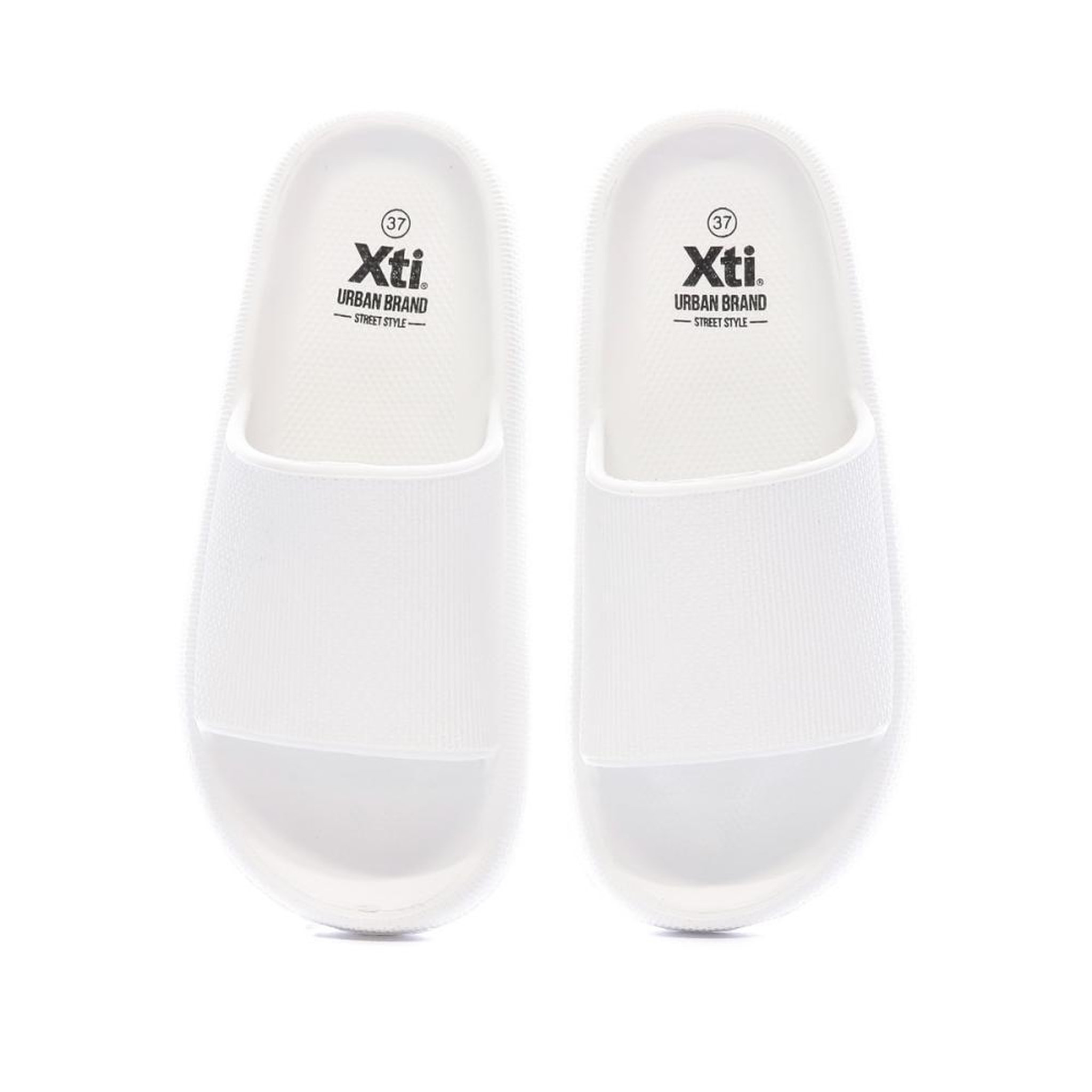 Voir la diapositive 4 : XTI Claquettes Blanches Femme XTI 44489