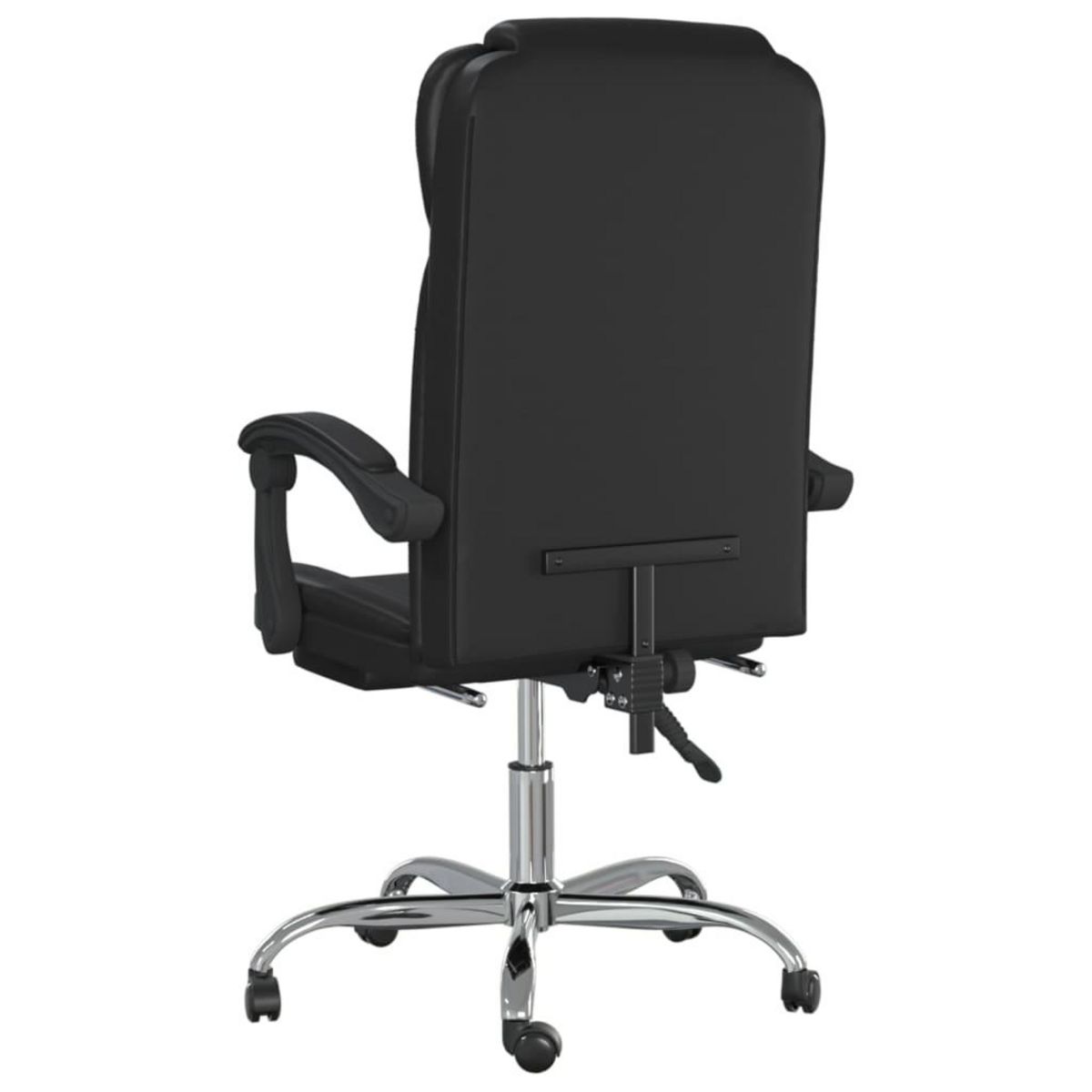 VIDAXL Fauteuil inclinable de bureau Noir Similicuir