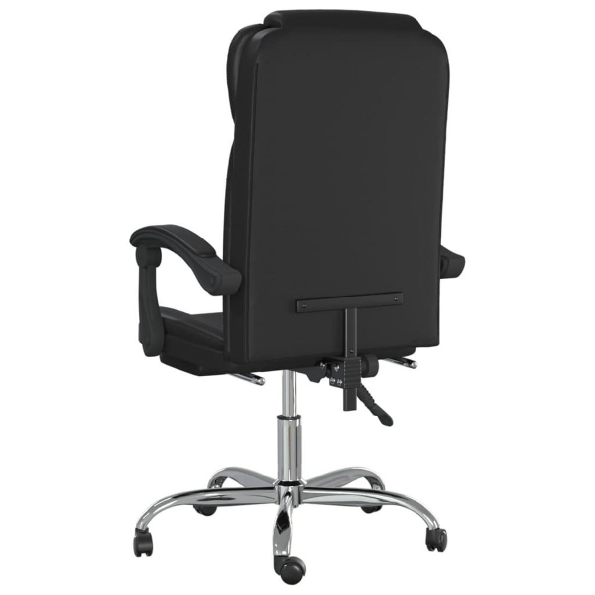 VIDAXL Fauteuil inclinable de bureau Noir Similicuir