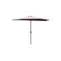 Voir la diapositive 2 : CONCEPT USINE Demi parasol de balcon chocolat CATANE
