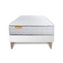 Voir la diapositive 1 : SEPTNUITS Matelas Mémoire de forme + sommier kit blanc Memo