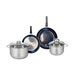 ELO Ensemble de 2 Poêles de cuisson 20 et 24 cm et 2 faitouts 16 et 20 cm Elo Prima Brillant