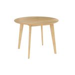 Rendez vous déco Table ronde 4 personnes en bois clair D100 cm - Réno. Coloris disponibles : Marron