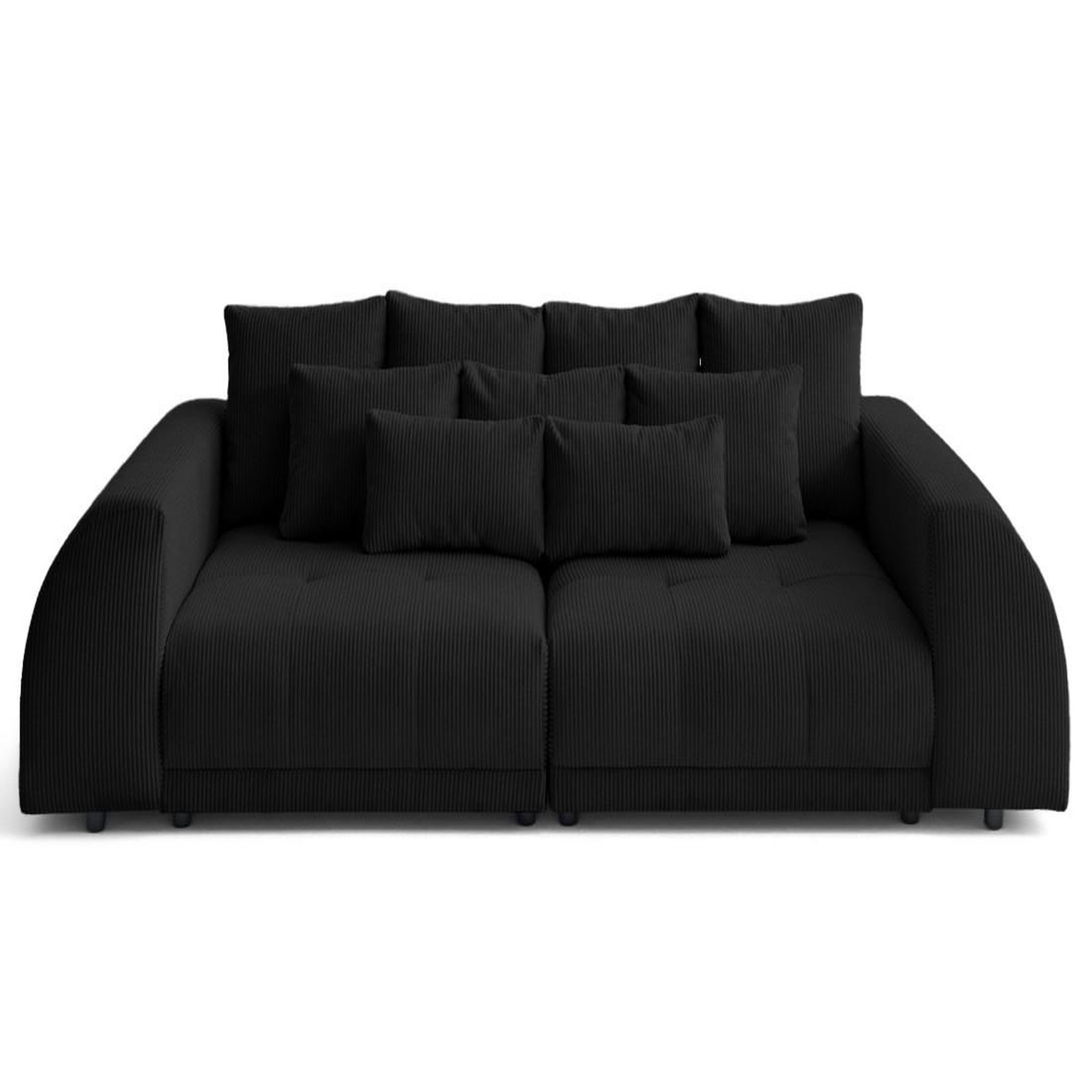 Voir la diapositive 1 : LISA DESIGN Amadora - canapé droit 4 places en velours côtelé