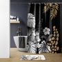 Voir la diapositive 2 : Douceur d'Intérieur Rideau de douche 180x200 KELLY Noir avec 12 anneaux
