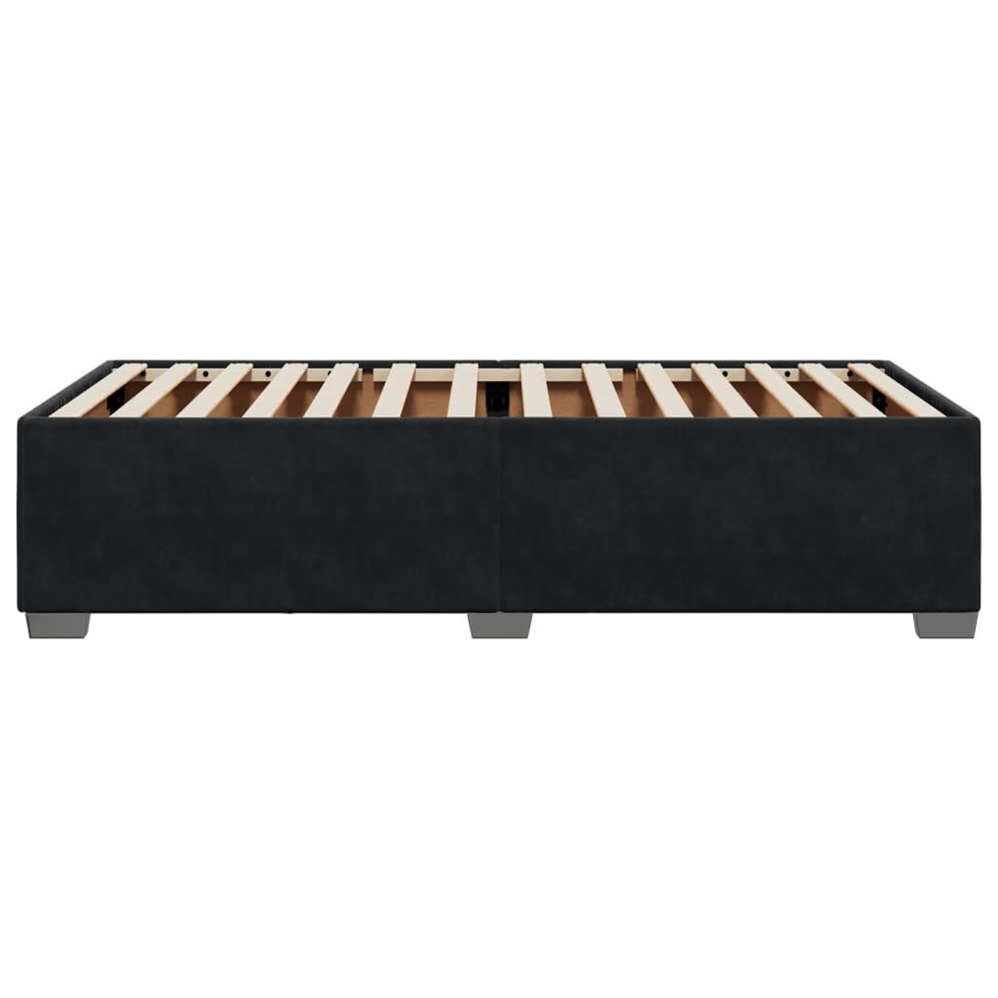 Voir la diapositive 5 : VIDAXL Cadre de lit sans matelas noir 100x200 cm velours