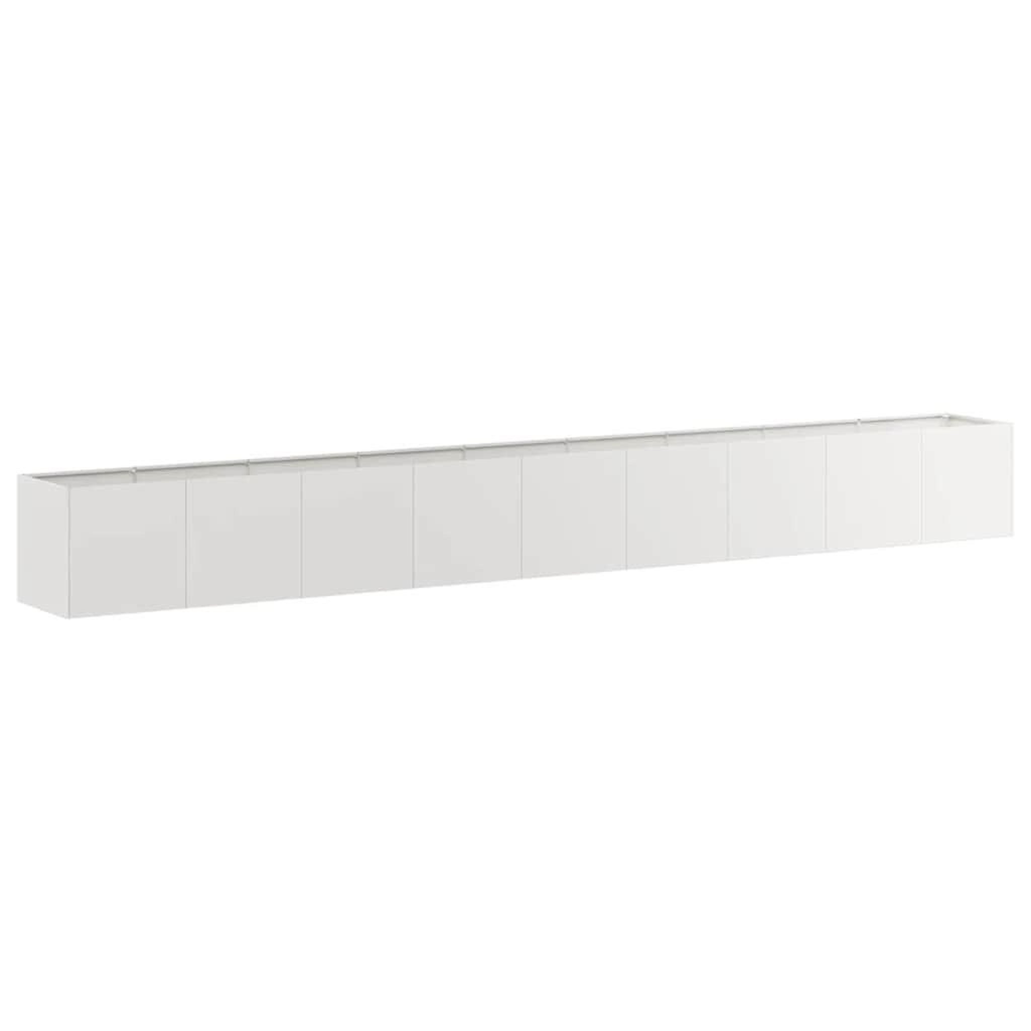 Voir la diapositive 2 : VIDAXL Jardiniere 360x40x40 cm acier inoxydable