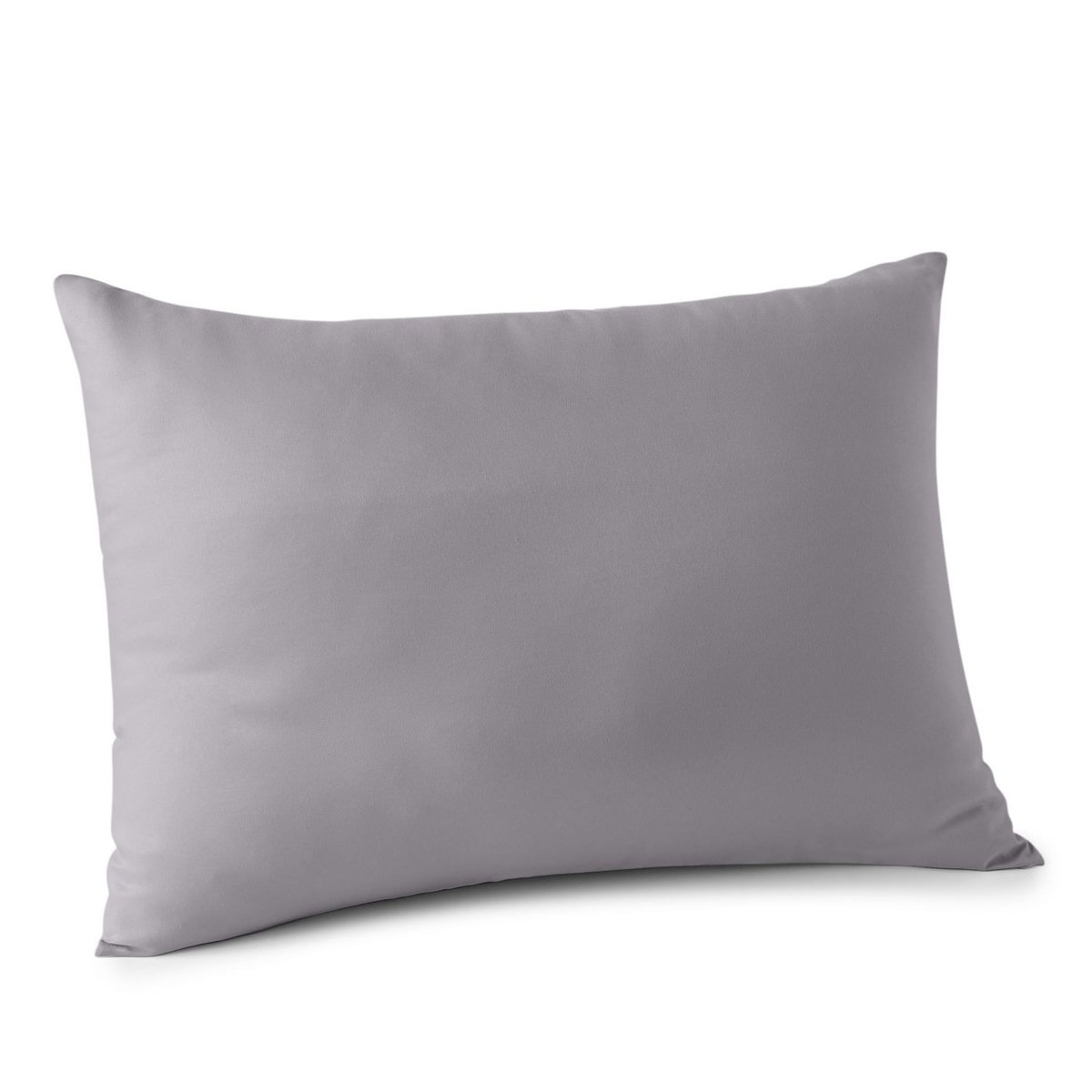 ACTUEL Taie d'oreiller unie en satin de coton 