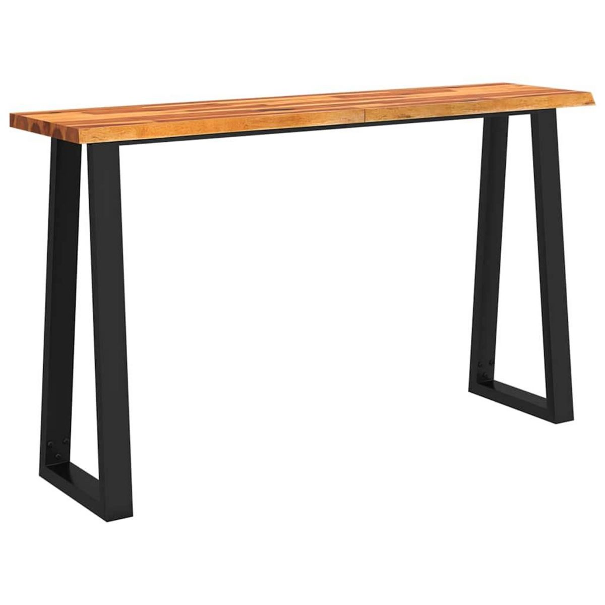 VIDAXL Table console a live edge 140x40x80 cm bois d'acacia solide