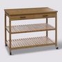 Voir la diapositive 6 : FIVE Ilot 2 tiroirs 2 niveaux en bois LINHA - Beige