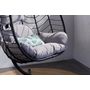 Voir la diapositive 5 : CONCEPT USINE Fauteuil suspendu en résine effet rotin gris LIMA
