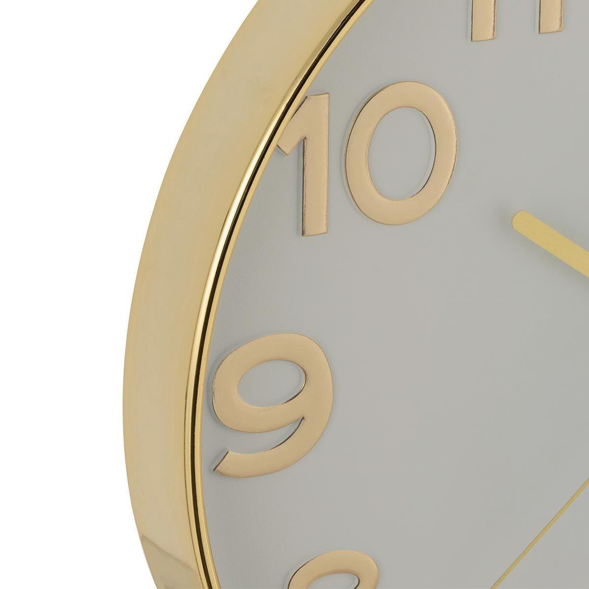 Voir la diapositive 2 : J-LINE Horloge murale design  gahy  40cm or