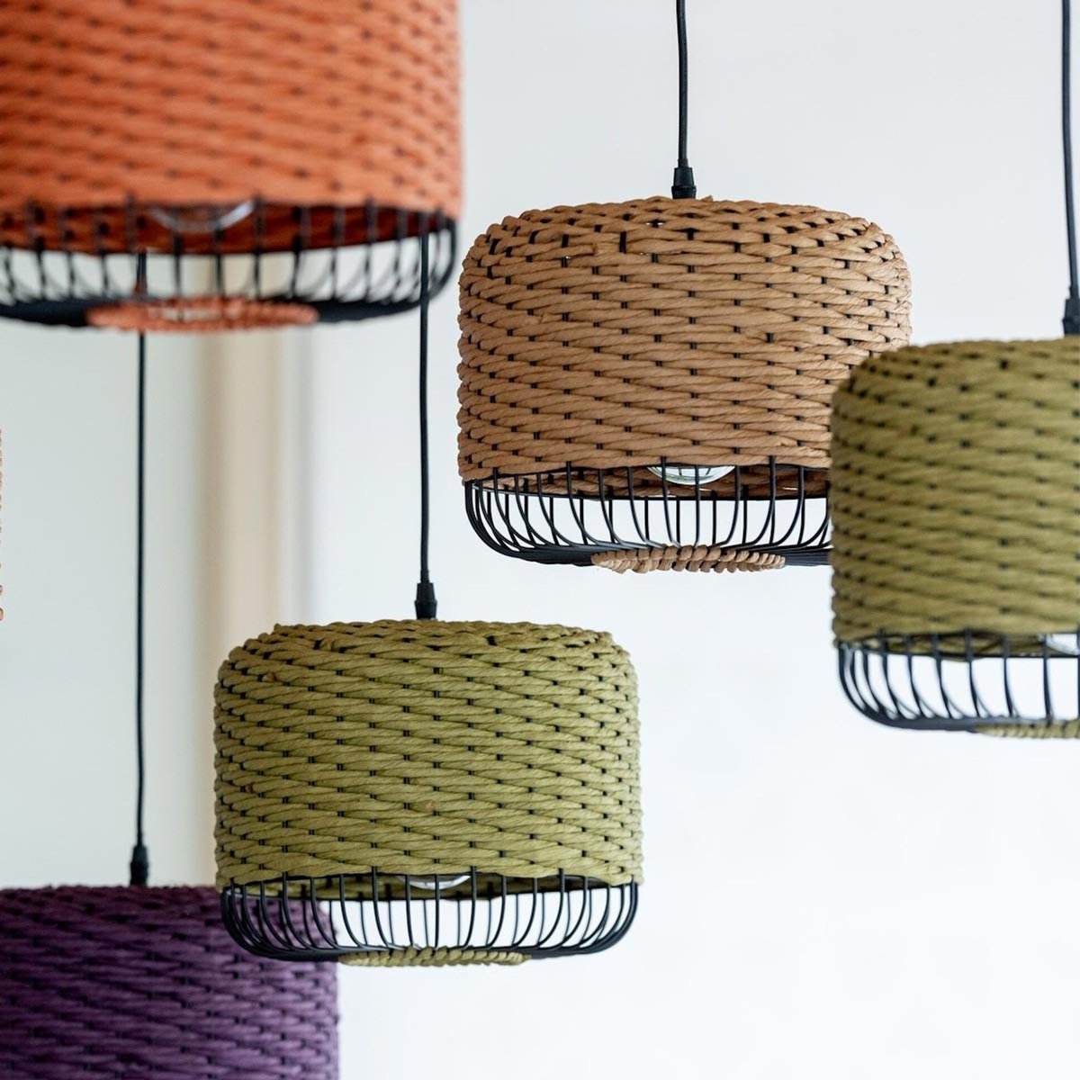 Paris Prix Lampe Suspension en Métal  Eldon  27cm Naturel
