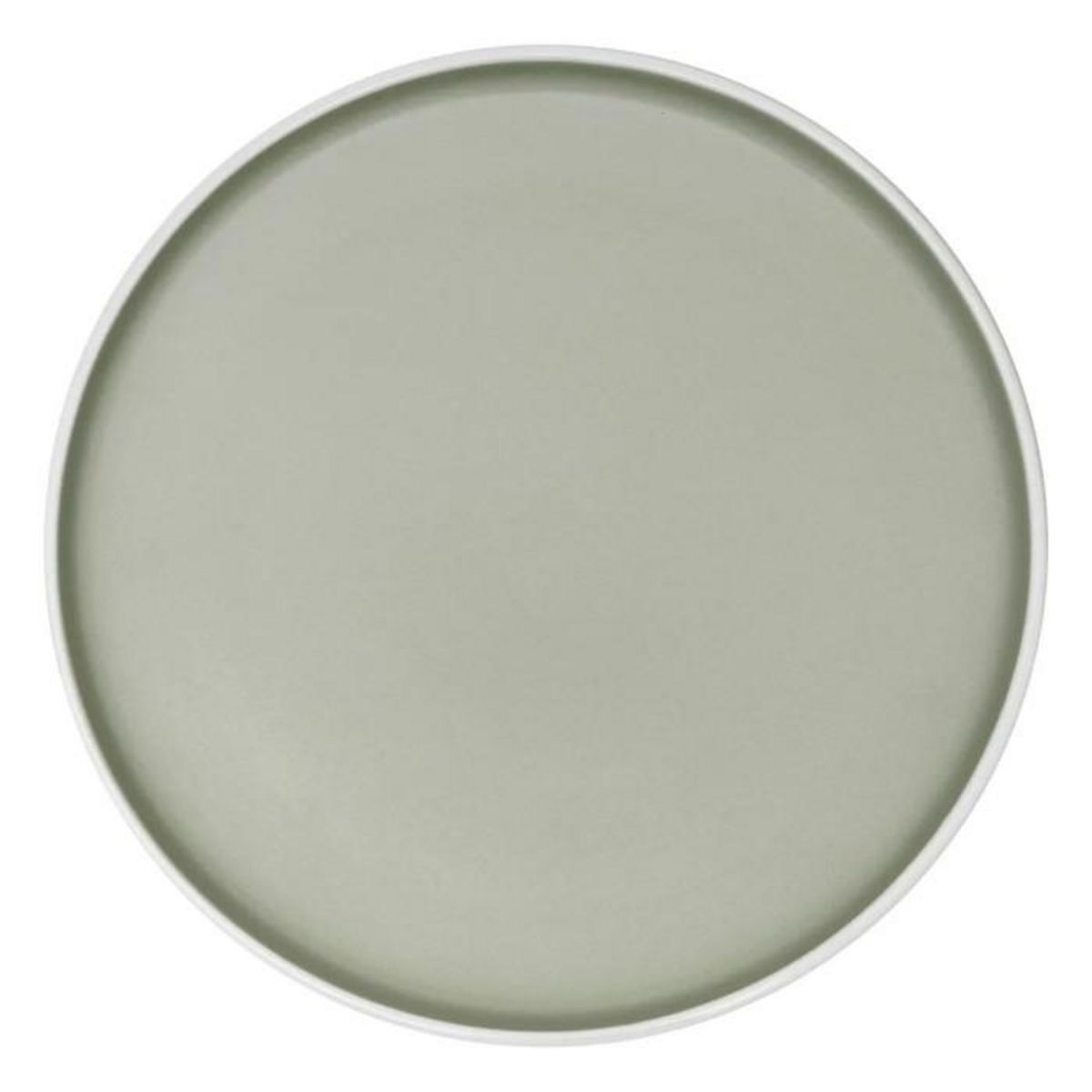 SECRET DE GOURMET Lot de 6 Assiettes Plates  Alix  26cm Vert Olive