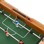 Voir la diapositive 5 : HOMCOM Baby-foot table de Babyfoot pliable dim. 98L x 42l x 62H cm 2 balles fournies MDF imitation bois et noir