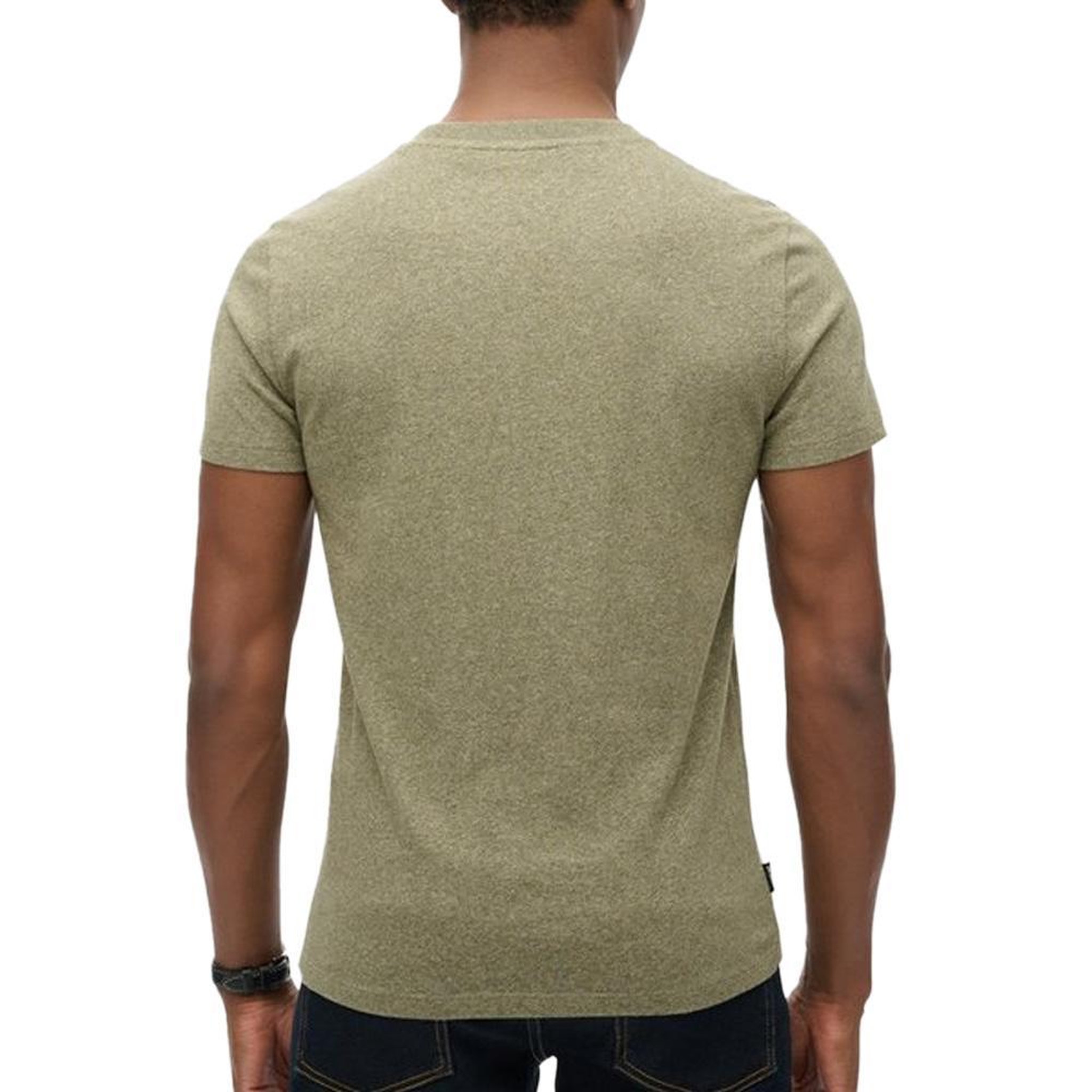 Voir la diapositive 2 : SUPERDRY T-shirt Vert Chiné Homme Superdry Vintage LogoR6Ts