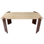 Voir la diapositive 2 : Paris Prix Table à Manger Effet Travertin  Misty  180cm Beige & Marron