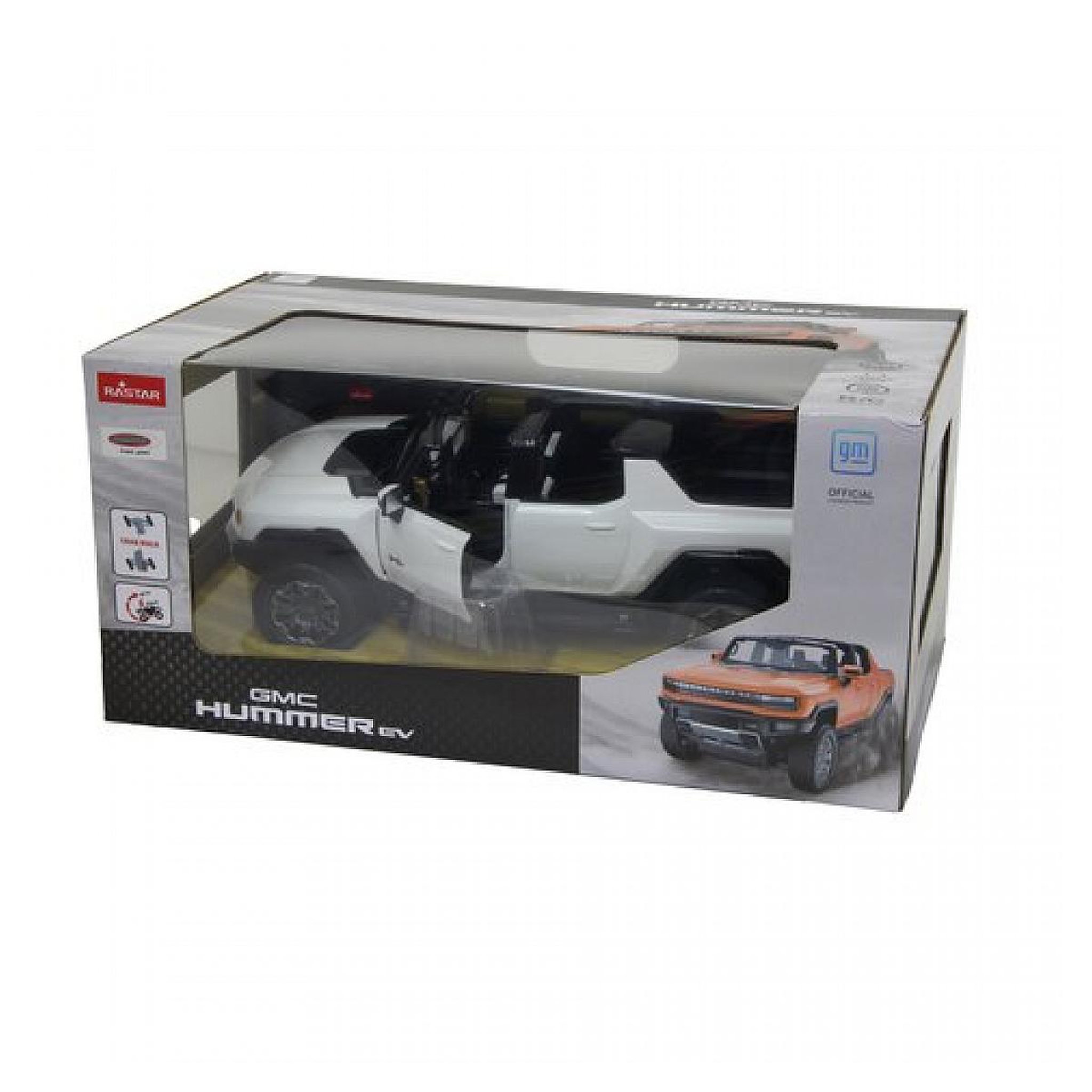 Voir la diapositive 2 : Jamara Hummer EV 1:16 blanc 2.4GHz Porte manuelle