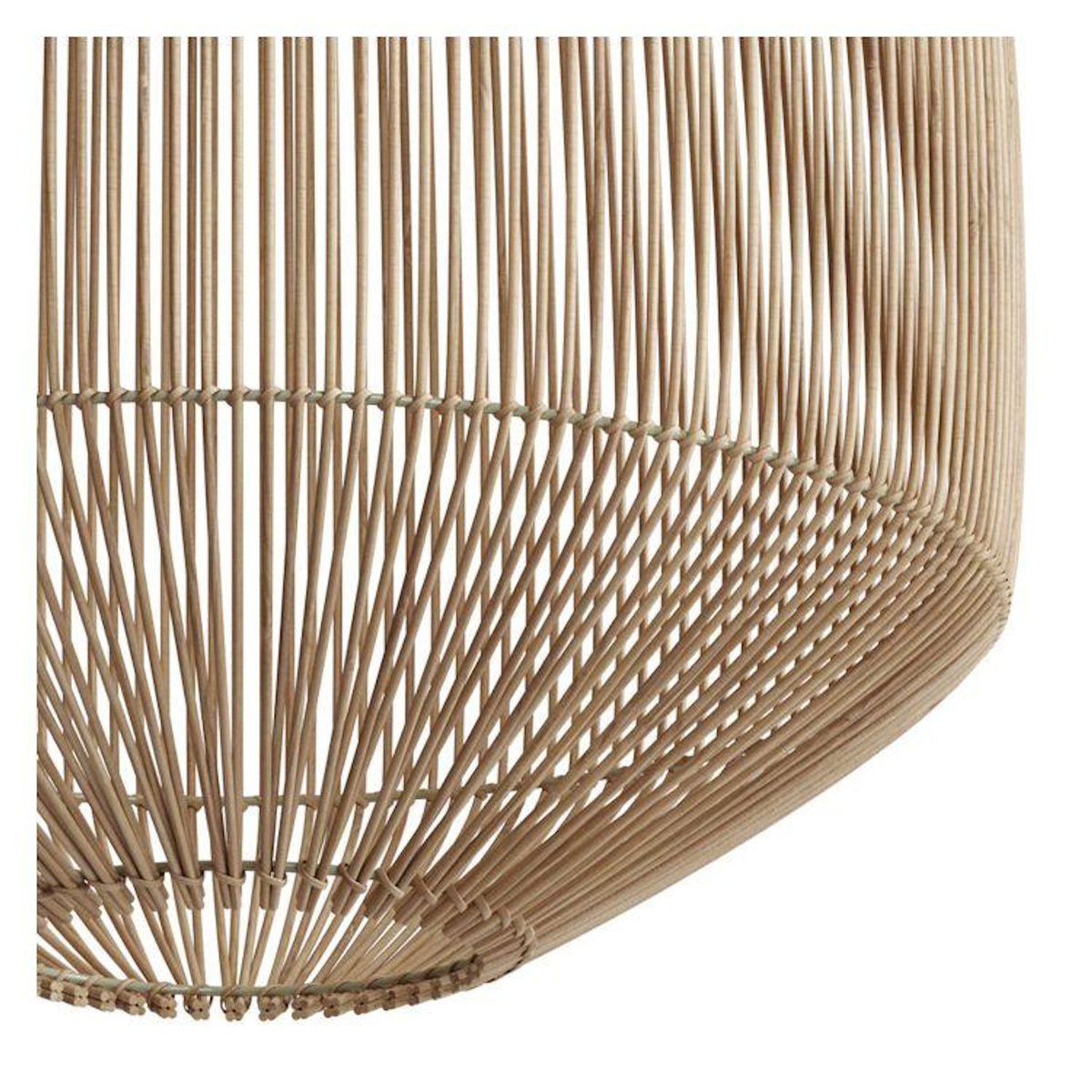 Rendez vous déco Abat-jour naturel pour suspension en rotin D40 cm - Hajar