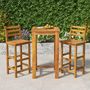 Voir la diapositive 1 : VIDAXL Ensemble de bar de jardin 3 pcs bois d'acacia solide