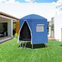 Voir la diapositive 2 : JUMP4FUN Tente cabane pour trampoline 8FT-244cm - Bleu