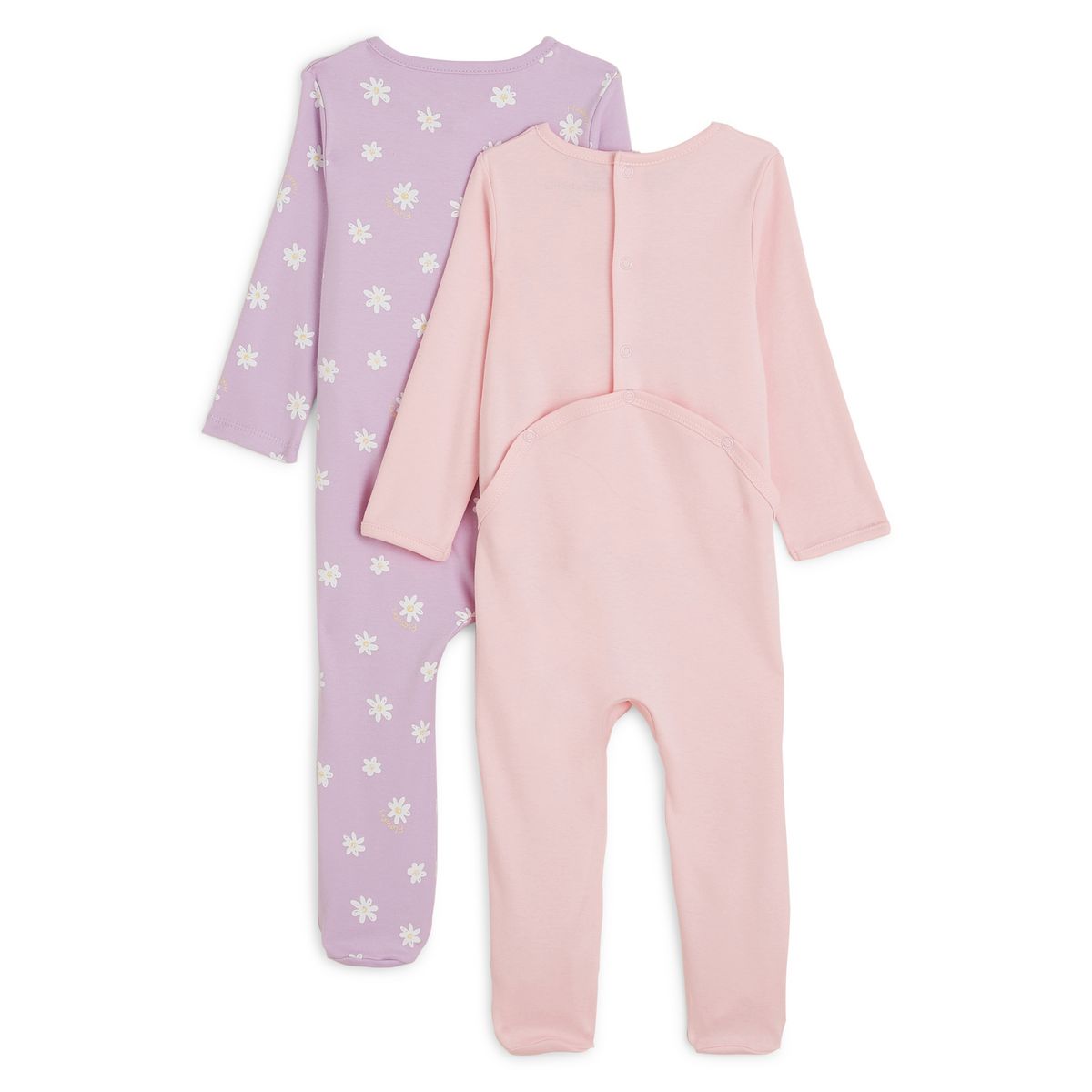 INEXTENSO Lot de 2 dors bien en coton bébé fille