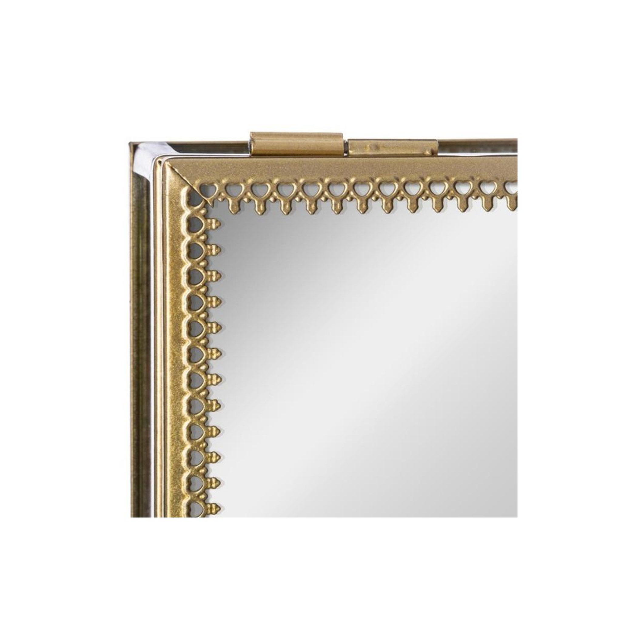 Voir la diapositive 6 : ATMOSPHERA Lot de 2 boîtes à bijoux en verre  stylish  18cm or