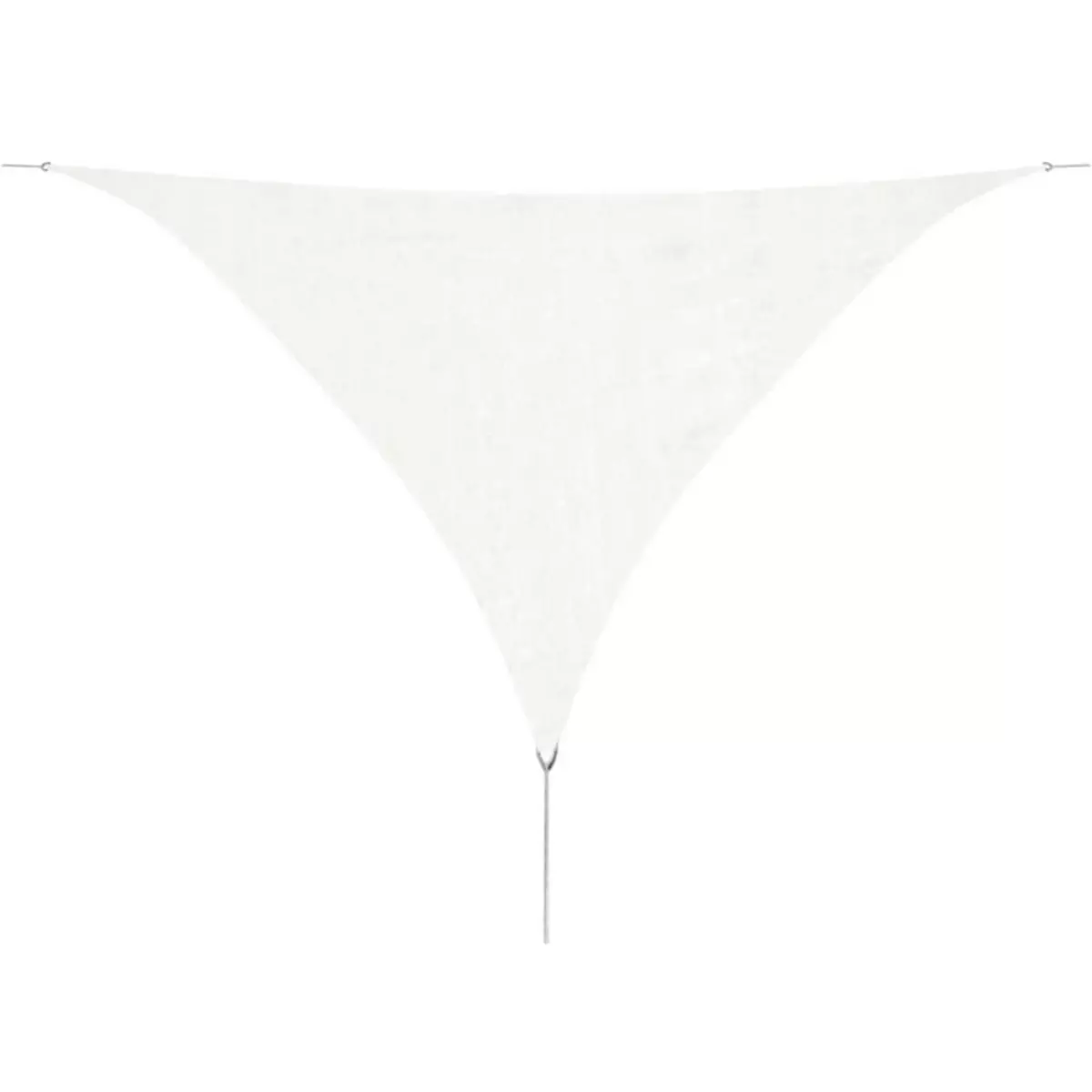VIDAXL Voile d'ombrage PEHD Triangulaire 3,6 x 3,6 x 3,6 m Blanc