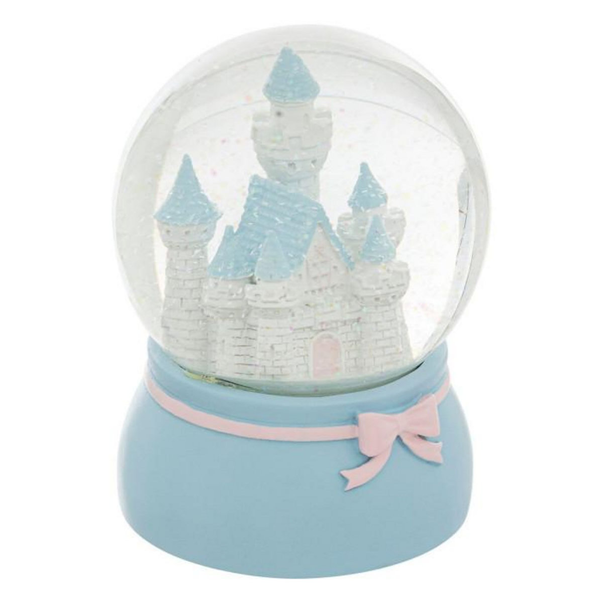 Atmosphera Kids Boule à Neige en Verre  Château  13cm Bleu