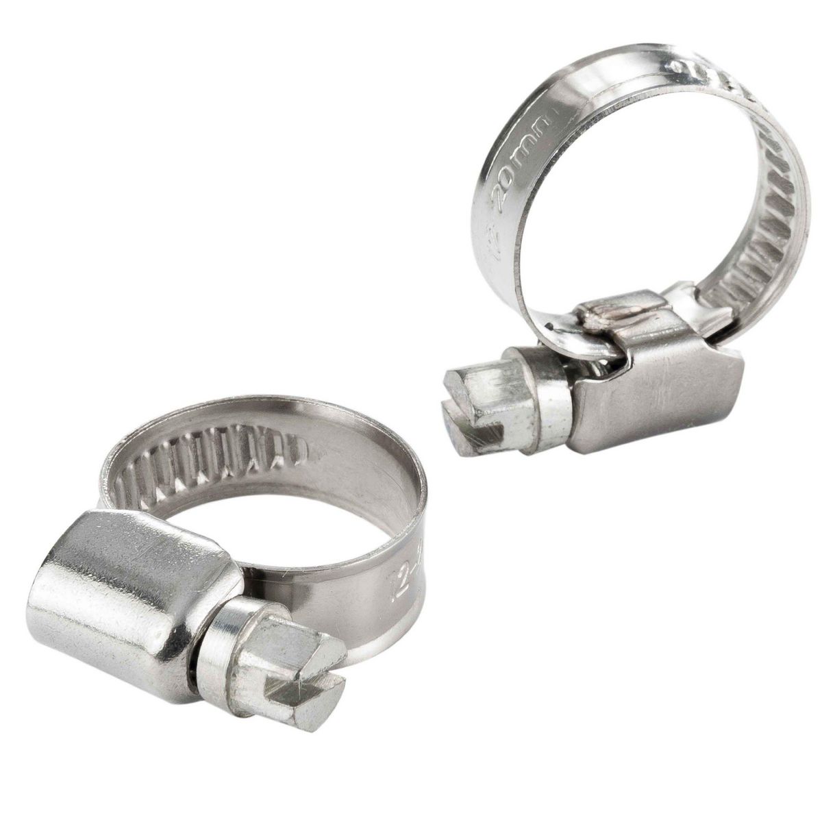Ribiland Collier de serrage inox 12 à 20mm 2pcs