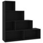 Voir la diapositive 2 : VIDAXL Bibliotheque/Separateur de piece Noir Bois d'ingenierie