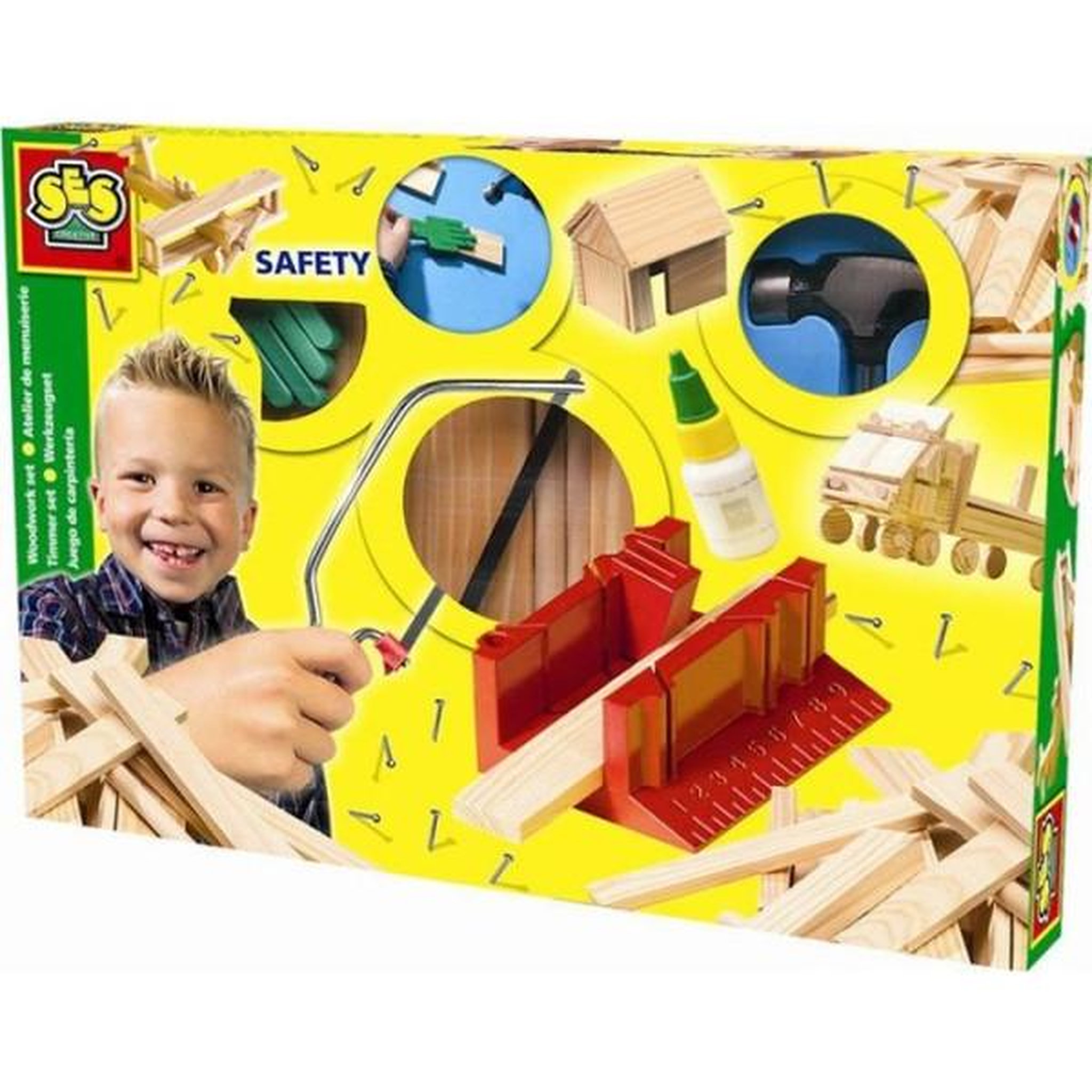 SES Creative Atelier de menuiserie grande - SES CREATIVE - Kit complet - Jouets en bois