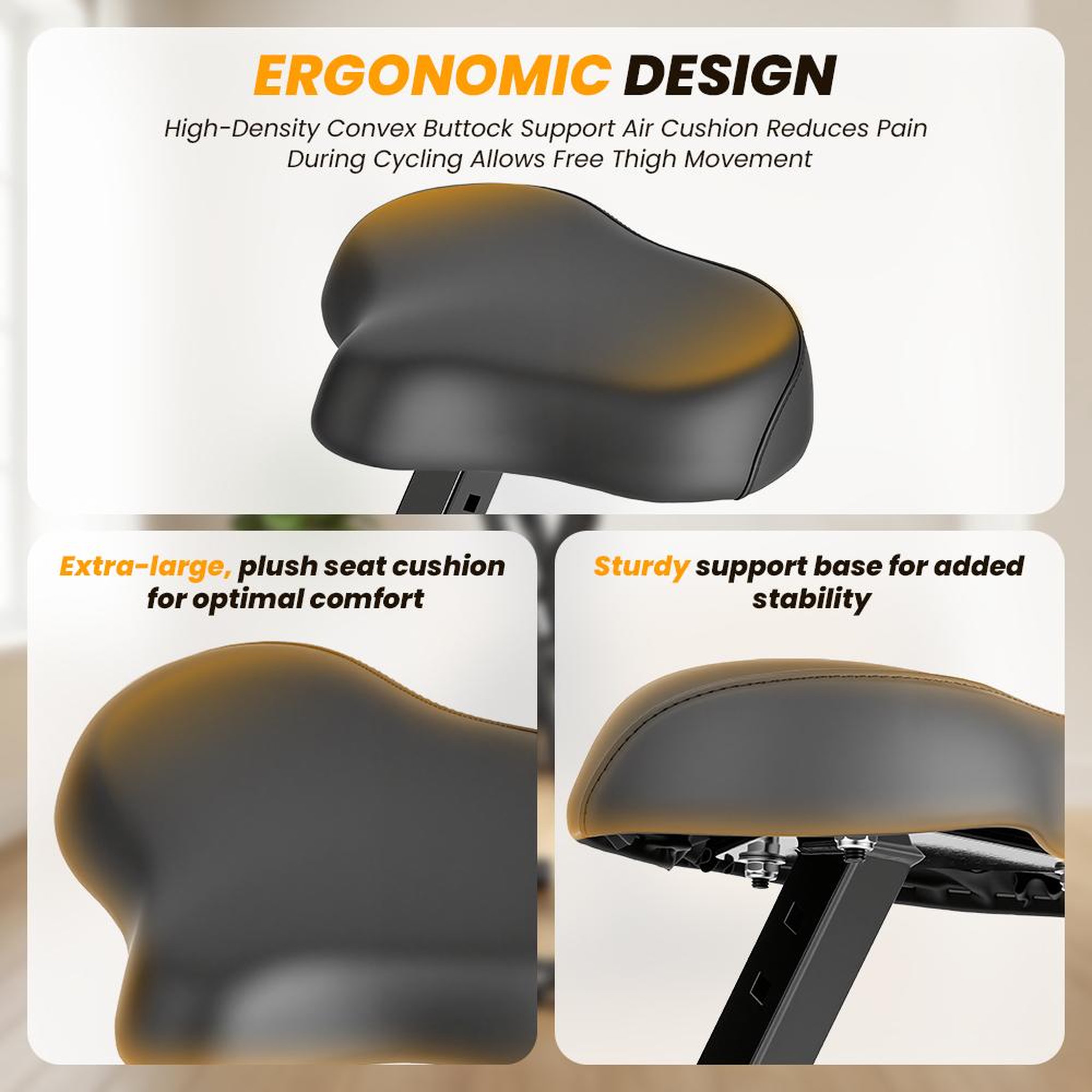 Voir la diapositive 5 : FORMILL Vélo d'exercice pliable yzj-508, 16 niveaux de résistance magnétique, vélo d'intérieur compact, selle réglable