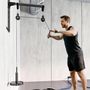 Voir la diapositive 6 : HOMCOM Station de traction murale - machine poulie musculation - LAT pulldown exercices - acier nylon rouge noir