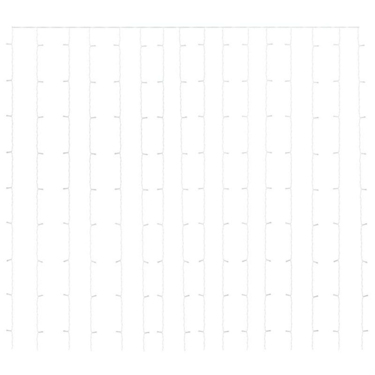 VIDAXL Rideaux lumineux à LED 3x3 m 300 LED Multicolore 8 fonctions