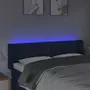 VIDAXL Tete de lit a LED Bleu 147x16x78/88 cm Tissu