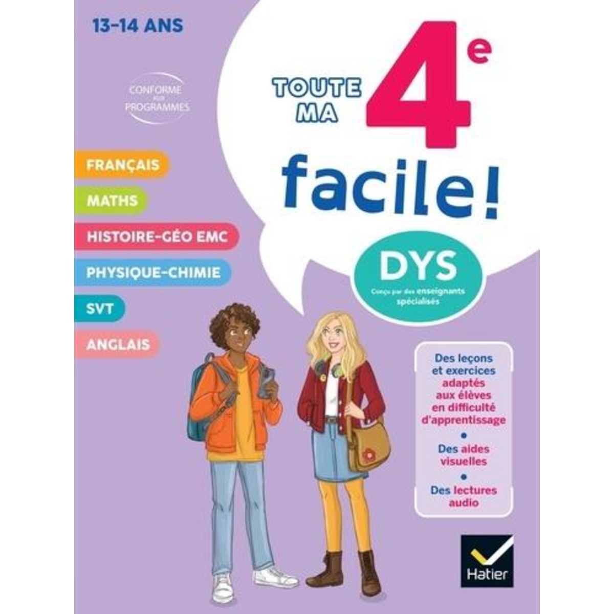 TOUTE MA 4E FACILE ! [ADAPTE AUX DYS], Babonneau Xavier
