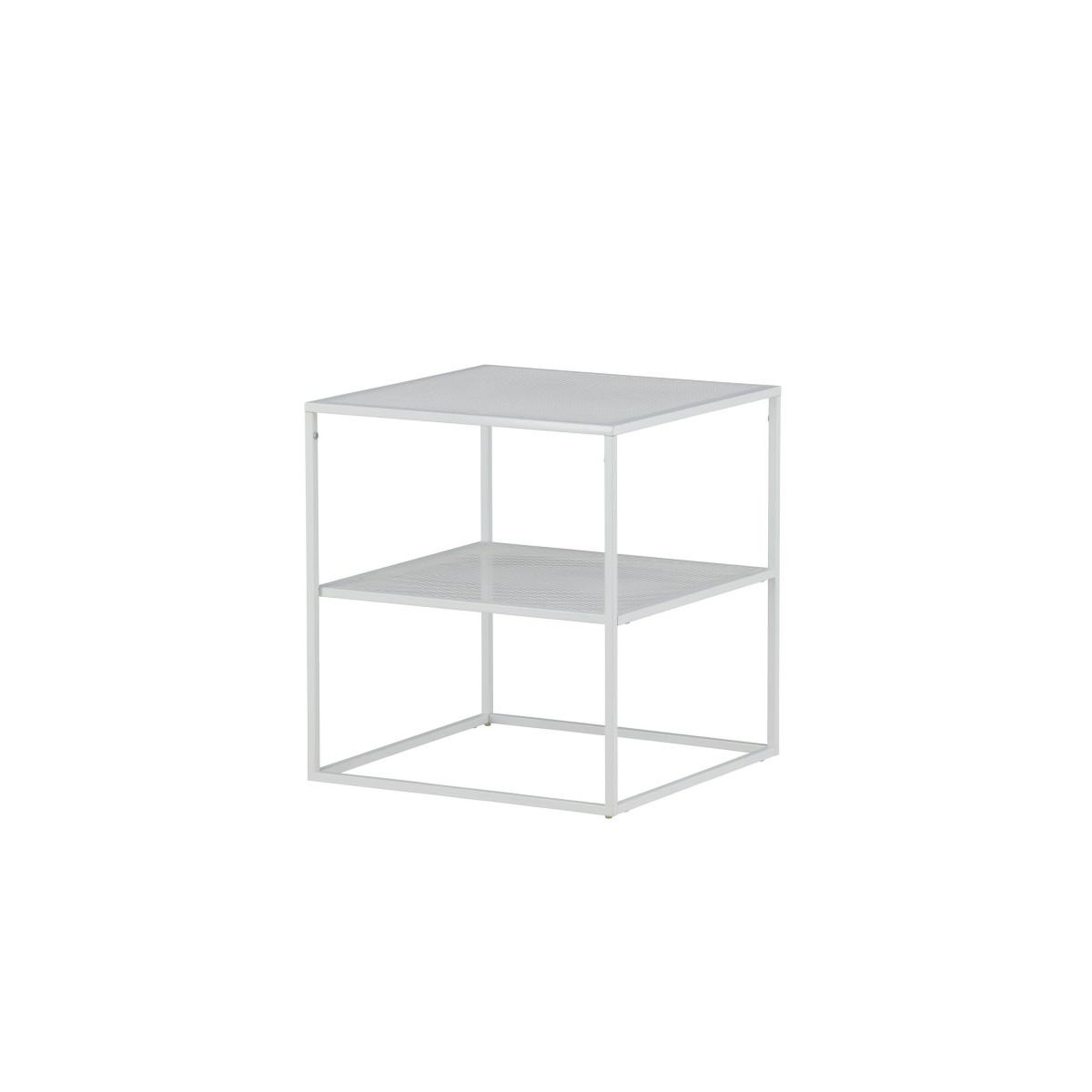 Voir la diapositive 3 : Paris Prix Table d'appoint avec étagère  netz  60cm blanc