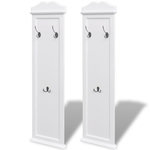 VIDAXL Portemanteaux 2 pcs Blanc