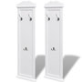 Voir la diapositive 1 : VIDAXL Portemanteaux 2 pcs Blanc