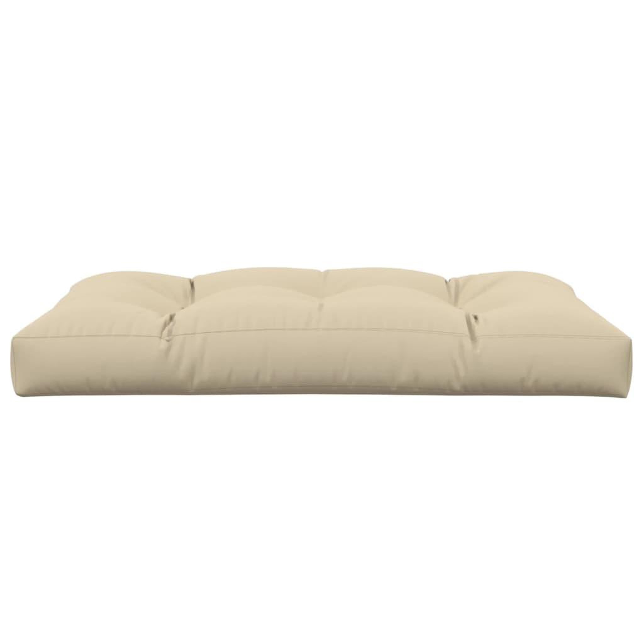 Voir la diapositive 5 : VIDAXL Coussin de palette beige 120x80x12 cm tissu