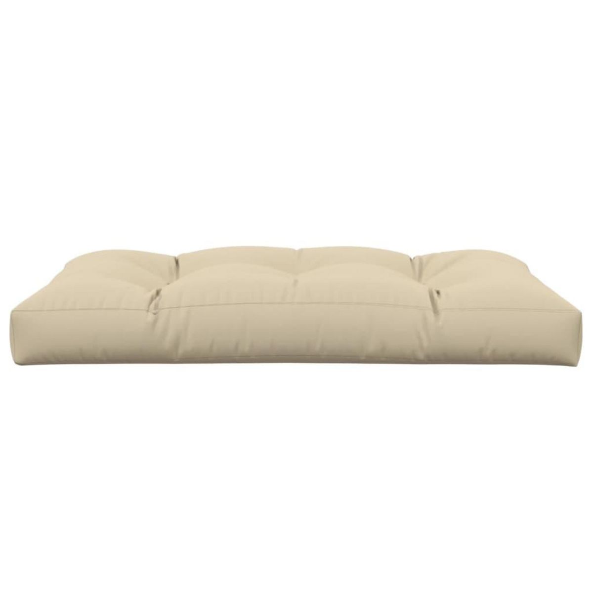 VIDAXL Coussin de palette beige 120x80x12 cm tissu