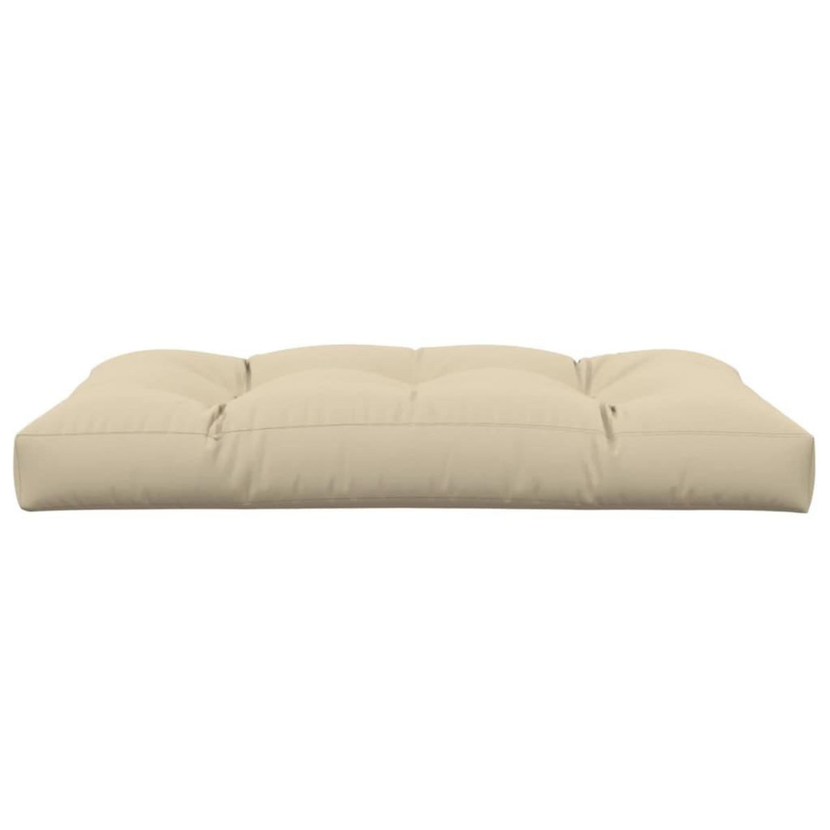 VIDAXL Coussin de palette beige 120x80x12 cm tissu